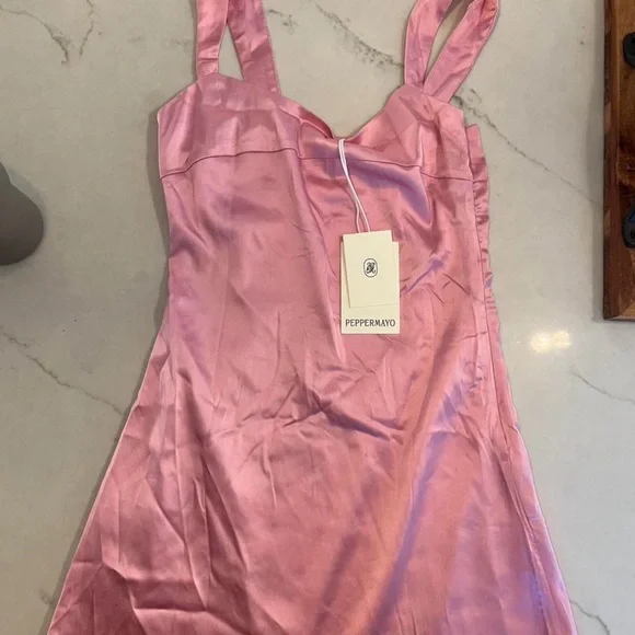 Peppermayo Elegant Light Pink Sleeveless Dress - Picture 2 of 2